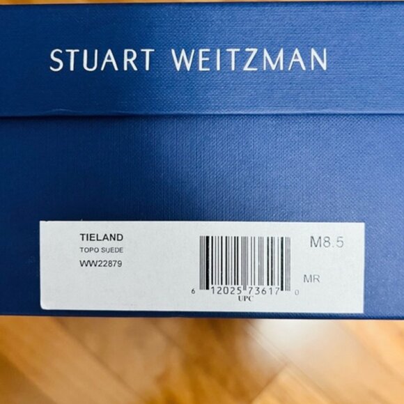 Stuart Weitzman Highland The Knee Boot Suede Grey Taupe Size 8.5 - Picture 7 of 7